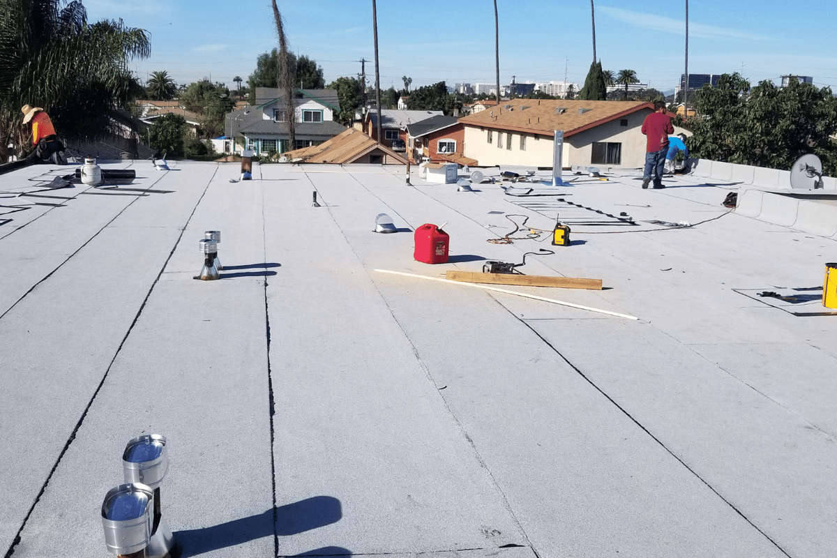 roof commercial flat 